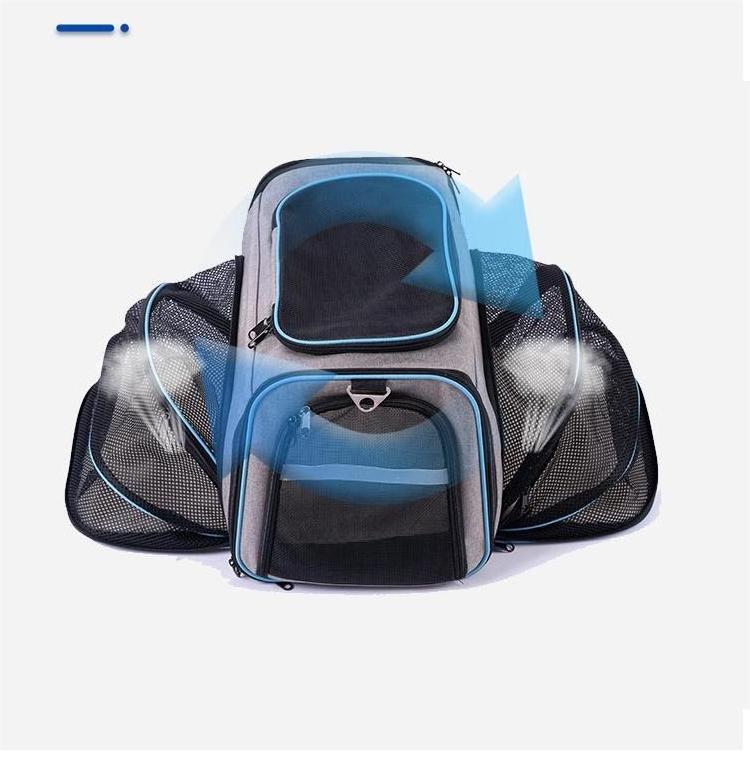 Factory wholesale Foldable Portable Soft-Sided Pet Carrier Tote Bag Small Dog Cat Carrier Purse with Adjustable Safety Tether