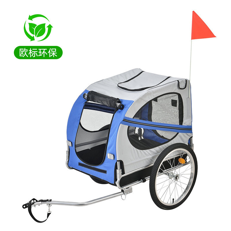 Factory wholesale supply of bicycle trailers folding cargo/dog pet bike trailers