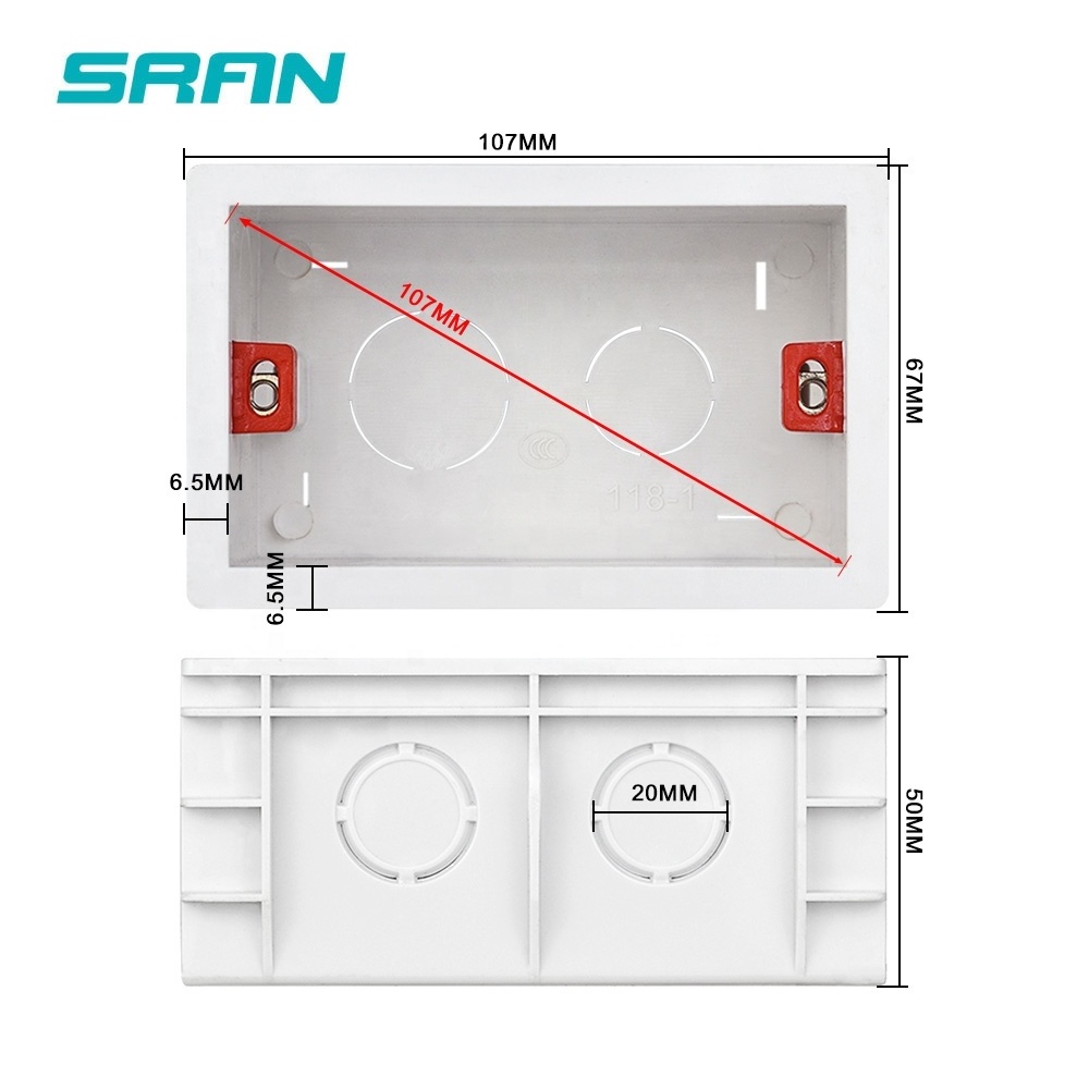 US socket white black color with big board electric switches and sockets