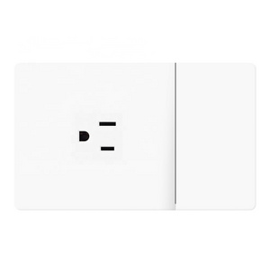 US socket white black color with big board electric switches and sockets