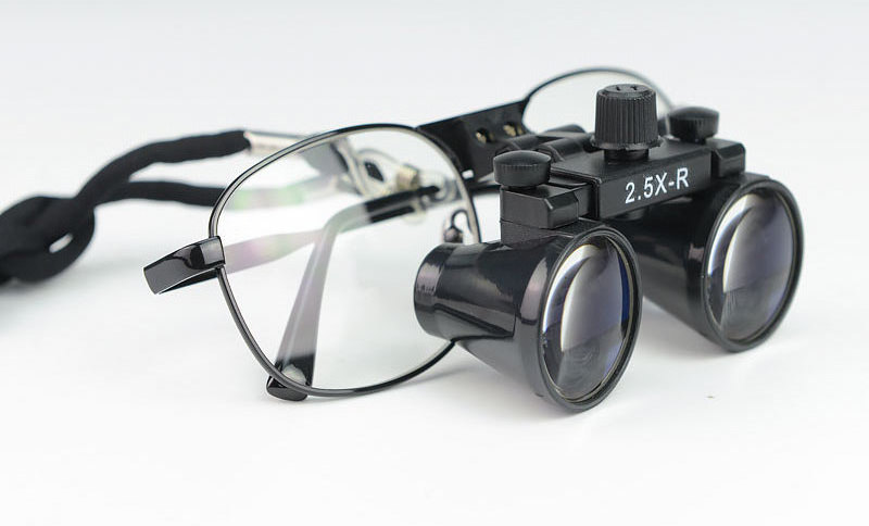 2.5X Wearing Style Binocular Dentist Loupes Surgery Surgical Magnifier Medical Operation Dental Magnifying Glass