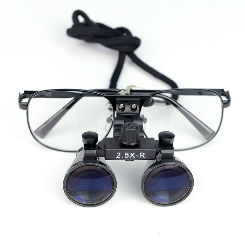 2.5X Wearing Style Binocular Dentist Loupes Surgery Surgical Magnifier Medical Operation Dental Magnifying Glass