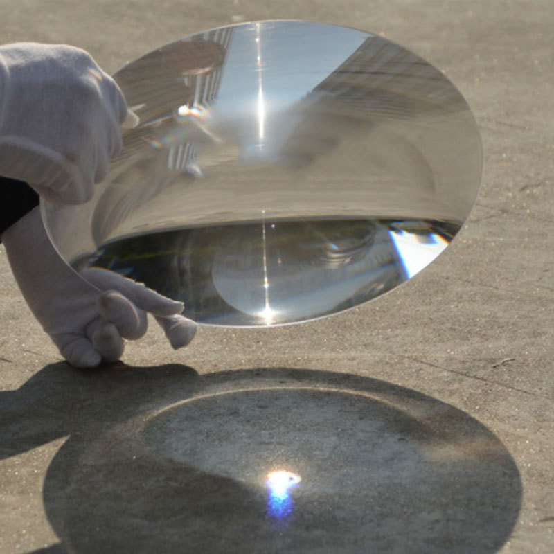 300mm Large Optical PMMA Plastic Big Solar Fresnel Lens Focal Length 120 220 400 360mm Solar Concentrator Magnifying Glass