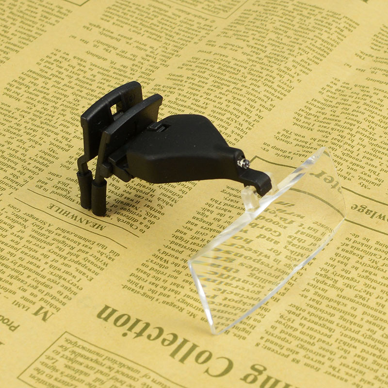 MG19157-2 Dental clip on Magnifying Glass With LED Light And Clip 1.5X 2.5X 3.5X