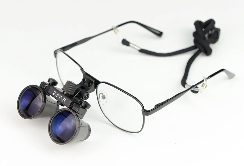 2.5X Wearing Style Binocular Dentist Loupes Surgery Surgical Magnifier Medical Operation Dental Magnifying Glass