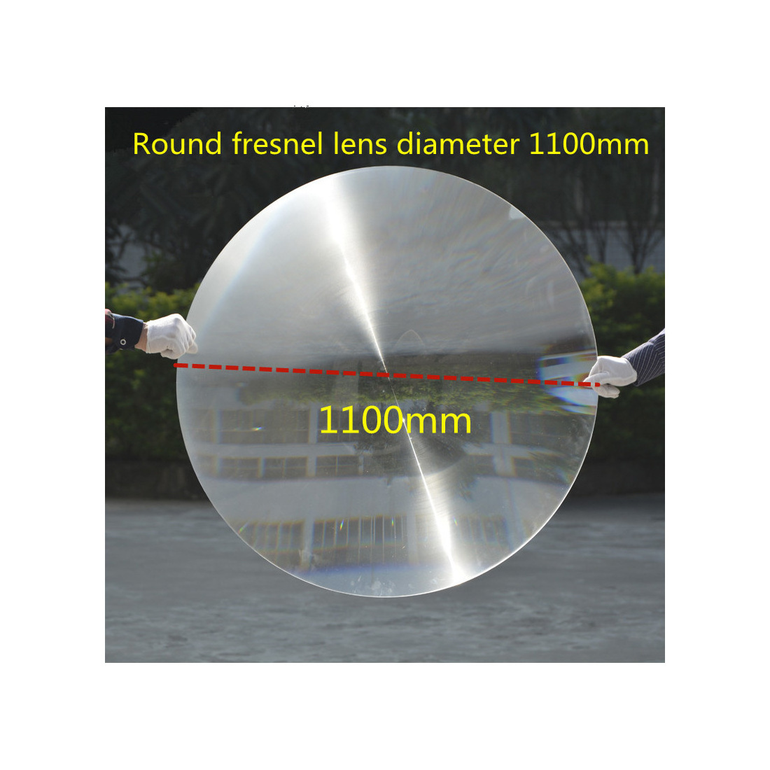 Hot Sell RATE optical Instruments Diameter 1100 mm Focal Length 1000 mm Large Size Fresnel Lens for Solar energy   Fire Started