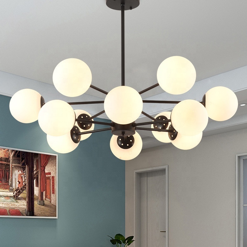 Cost effective modern decorative glass sputnik pendant light led chandelier home light fixture