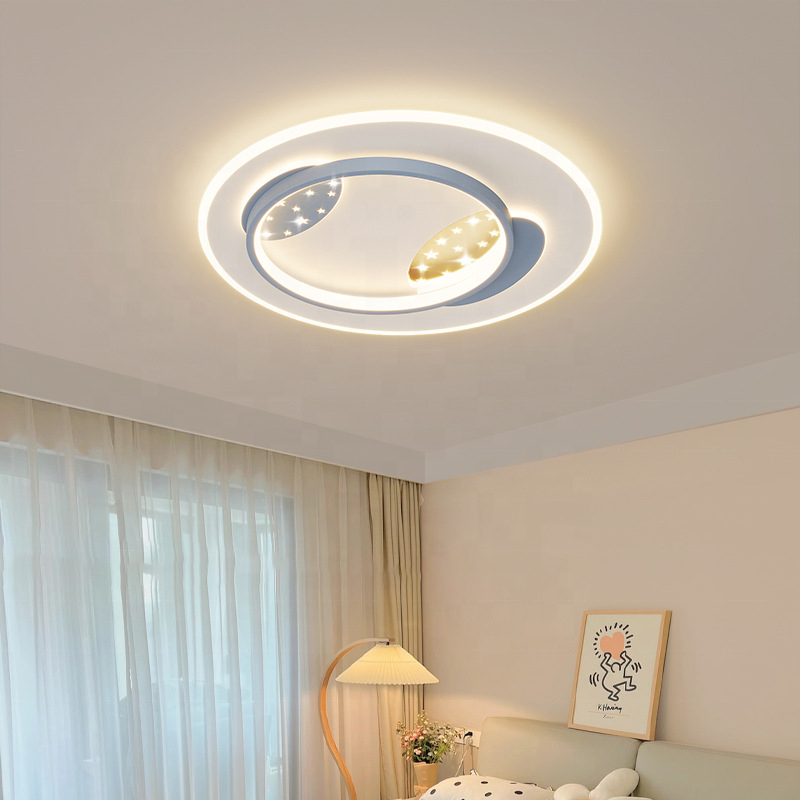 Nordic Indoor Home Bedroom Living Room Lighting Surface Mounted Round Square LED Lamps Ceiling Panel Chandelier Light