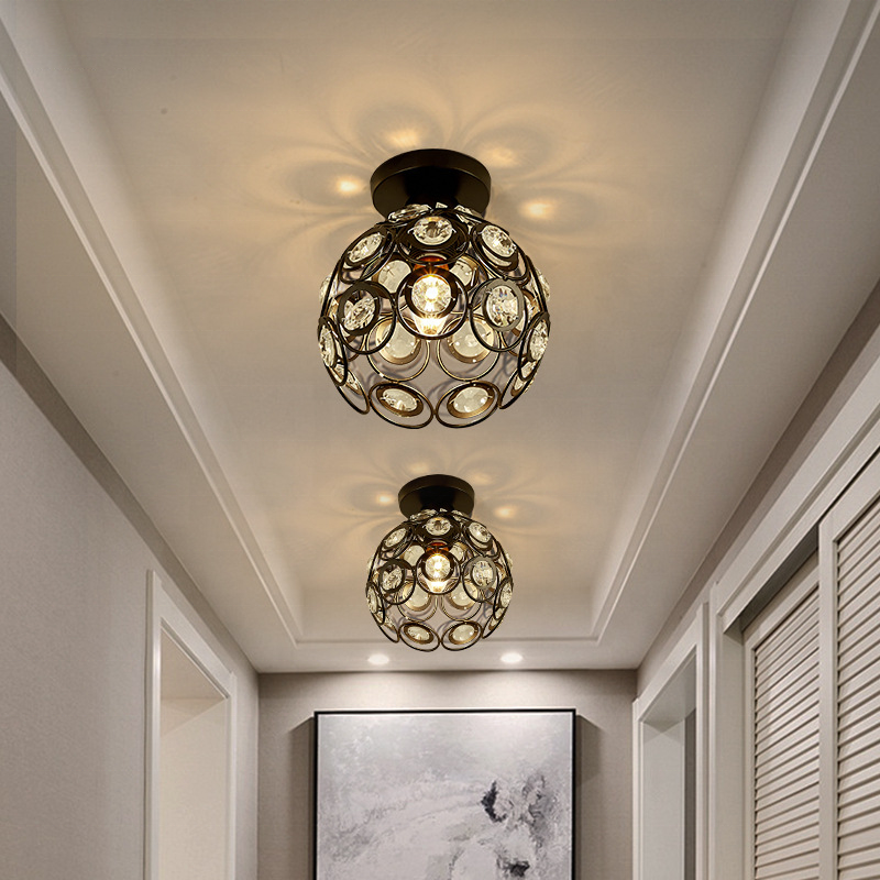 Iron Surface Mounted Chandelier Light Bedroom Living Room Corridor Kitchen Garage Gold Black Star Earth Ceiling Lights Fixtures