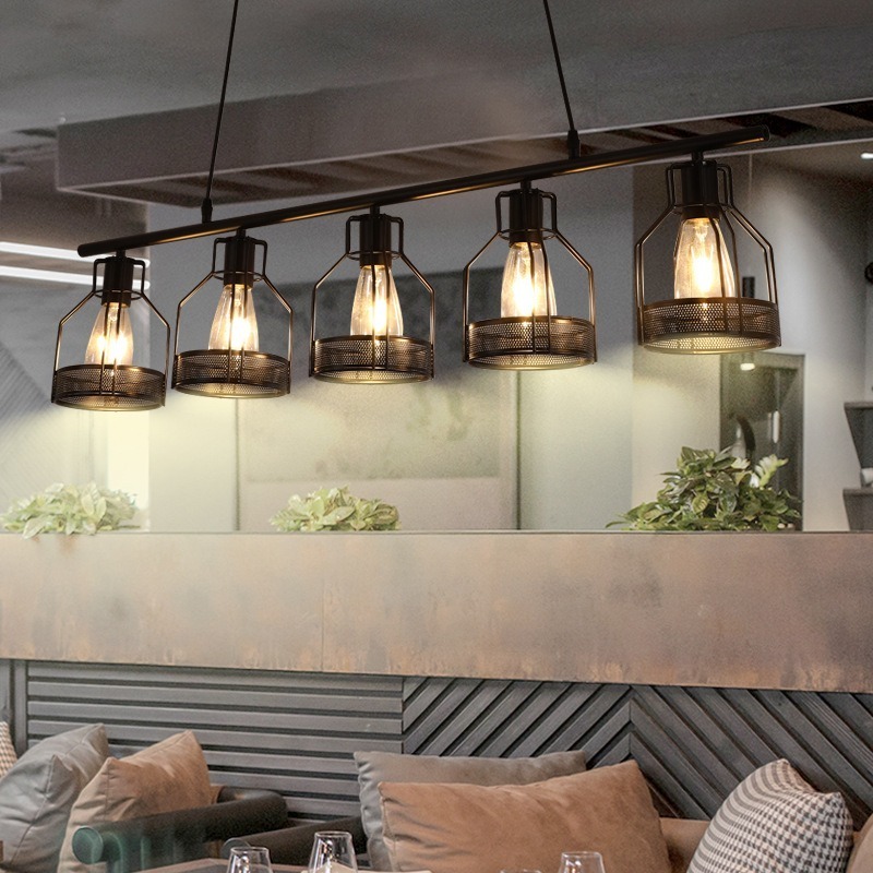 Cheap Price Fast Delivery Rustic Kitchen Island Dining Table Restaurant Hanging Light Metal Pendant Lights