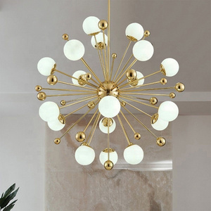 Guangzhou Tuolong Bedroom Living Room Ceiling Hanging Light Decorative Dandelion Sputnik Chandeliers Bubble Glass  Pendant Li