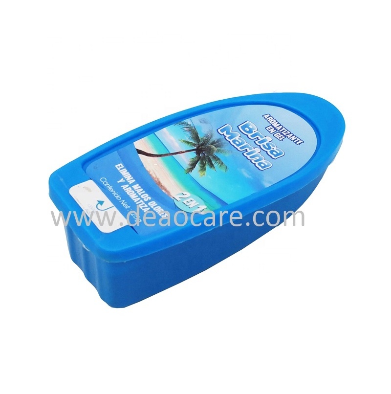 Long lasting Fragrance OEM 125g Sea Wind Scented Air Freshener Gel for Home car toilet price