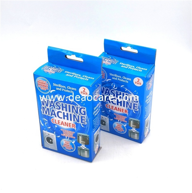 USA Europe New Formula Washing Machine Cleaning Powder, Laundry Washing Detergent 2 Sachets