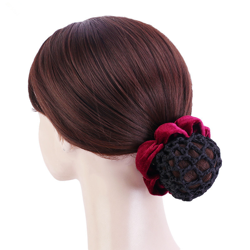 Wholesale Dancer Headdress Hotel Bank Clerk Nurses Hair Bun Hairnets Hair Accessories