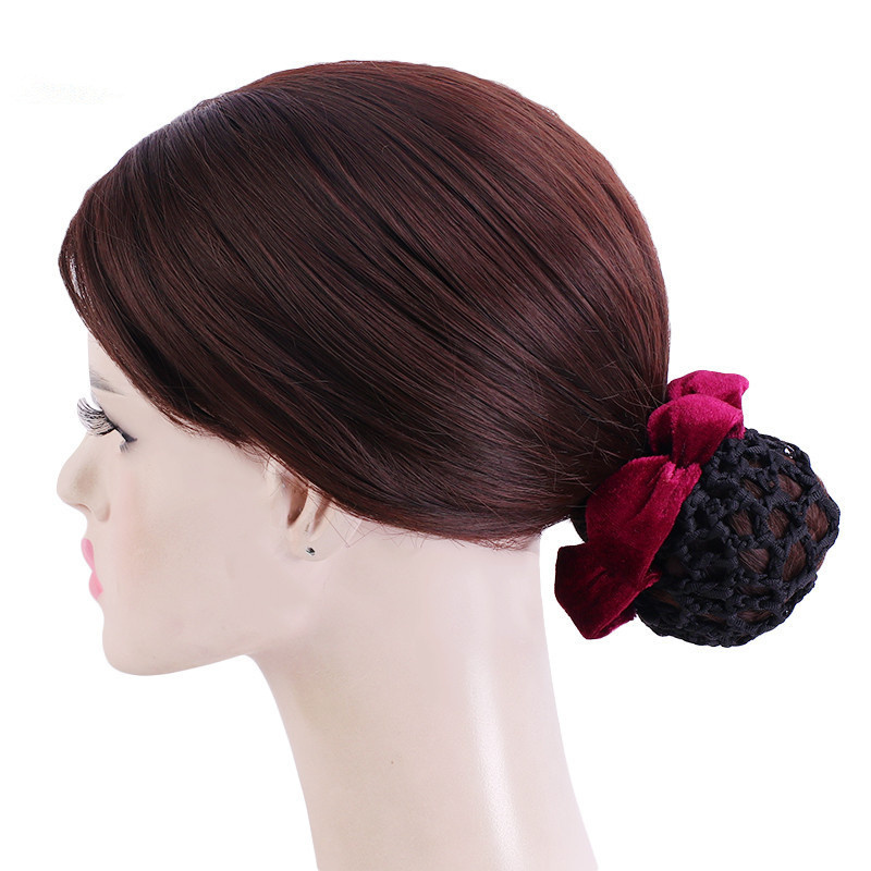 Wholesale Dancer Headdress Hotel Bank Clerk Nurses Hair Bun Hairnets Hair Accessories