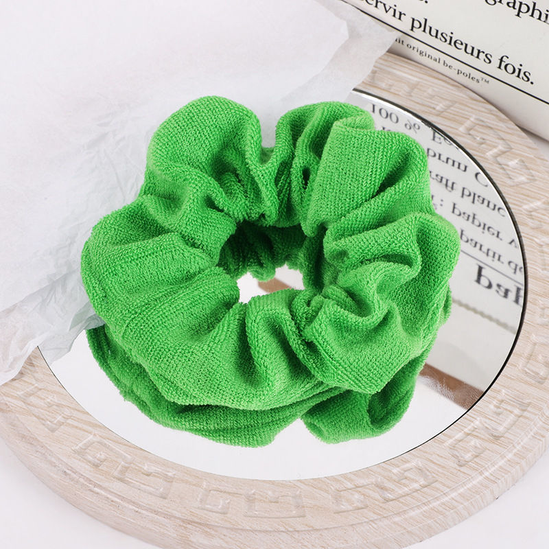 Terry Cloth Hair Scrunchies Microfiber Towel Cloth Scrunchies Ponytail Holder Hair Accessories