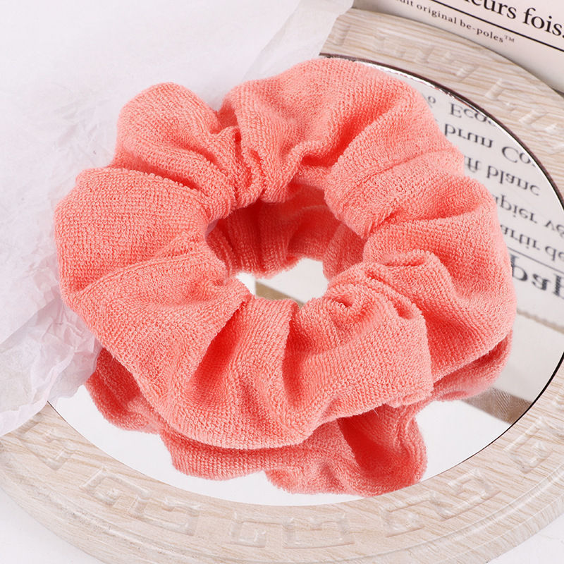 Terry Cloth Hair Scrunchies Microfiber Towel Cloth Scrunchies Ponytail Holder Hair Accessories