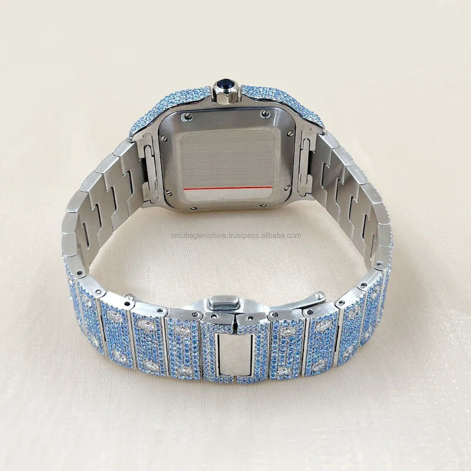 Luxury Design With Premium Quality Moissanite Diamond Watch For Men's And Giving Gifts With Reasonable Price From India