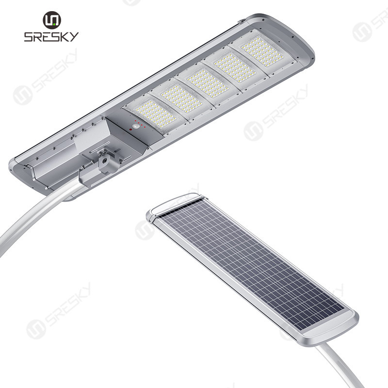 Newest energy saving outdoor solar panel streetlight auto-cleaning aluminium all-in-one led solar street light 200w 120w