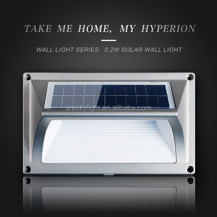 Waterproof IP65 LED solar wall lamp, photovoltaic outdoor wall mount lamp