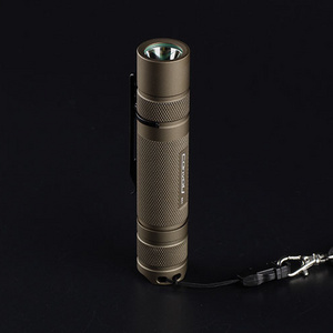 Convoy S2+  Flashlight XPL HI Led Torch Ar-coated Glass Biscotti Firmware in Desert Tan Color