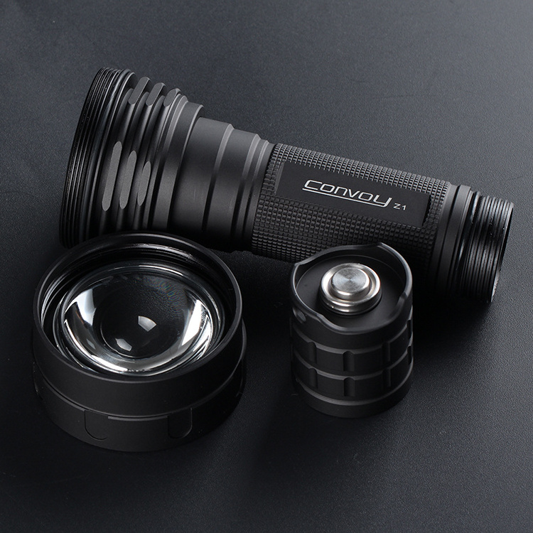 2020 Convoy New Zoomable Z1 Flashlight with SST40 and 6A 4 Modes Driver High 2000 Lumen