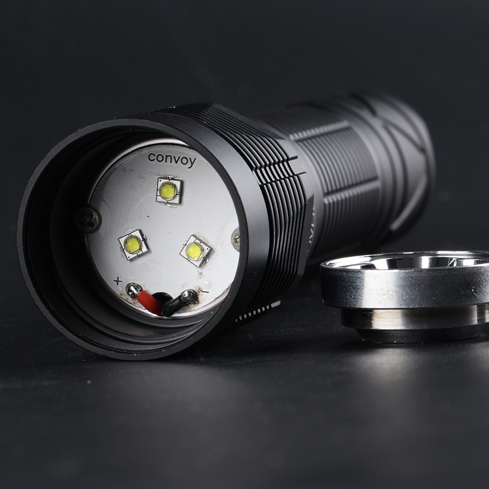 Convoy S12 with Luminus SST20 / Nichia 219C LED 2300LM 6000mAh Output Powerful Tactical Flashlight