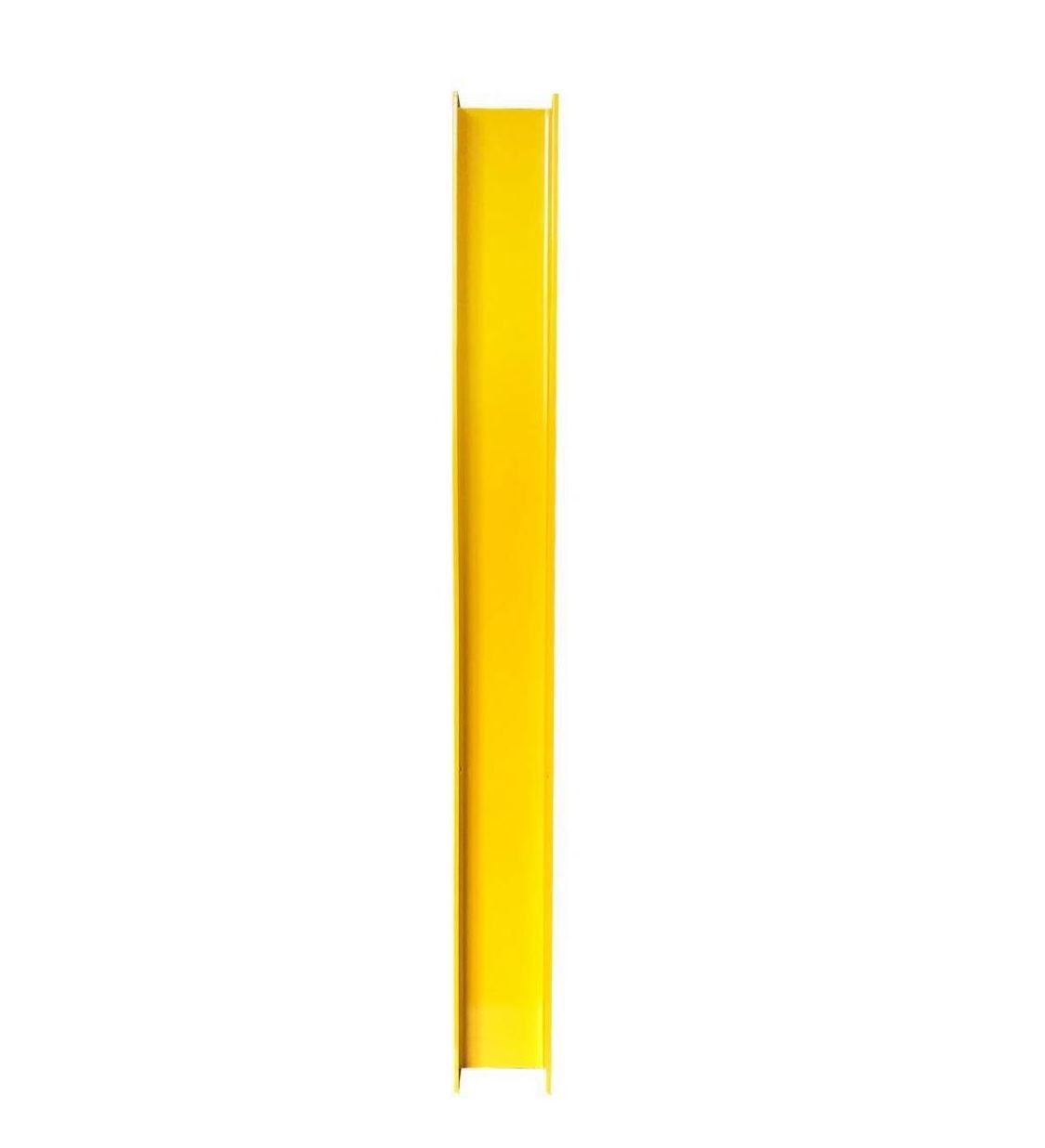 Pallet rack post protector safety Yellow powder coating stainless steel guard rail heavy duty durable overhead door track