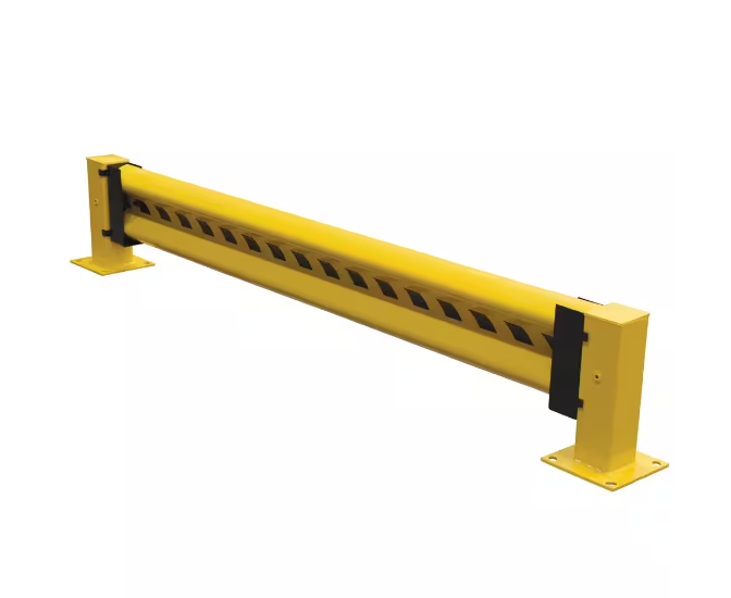 Yellow Steel Guard Rail Style Brackets Hardware safeguarding corners economical System indoors outdoors premium-quality sturdy