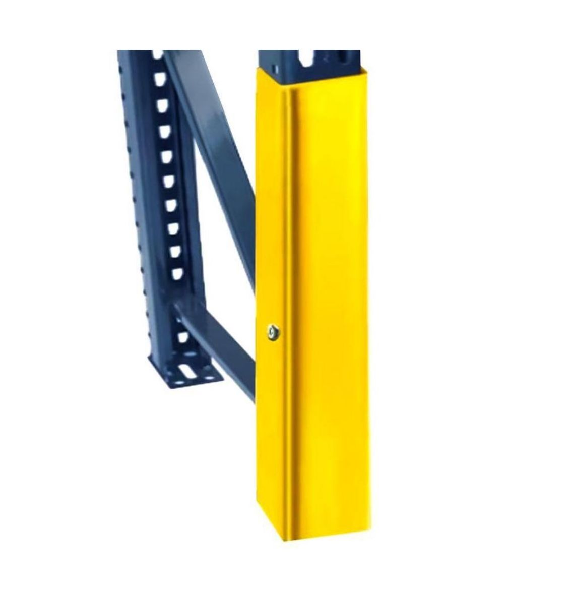 Pallet rack post protector safety Yellow powder coating stainless steel guard rail heavy duty durable overhead door track