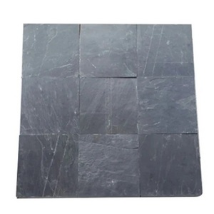 Jet Black Natural Stone Tile Natural Jet Black Slate Stone Polished Jet Black Slate Stone Wall