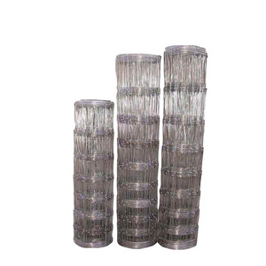 Sheep deer cattle and horse fence Solid Lock Graduated Steel Wire Mesh Knotted Animal Fence Rolls