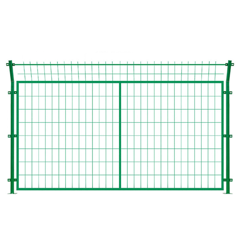 Made in China garden craft PVC coated welded metal wire mesh fence green iron fence