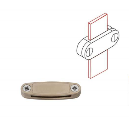 Earthing and Lighting Protection Material DC Clip 38-40 x 3-4 CU Tape Brass DC Current Tape Clip Clamp