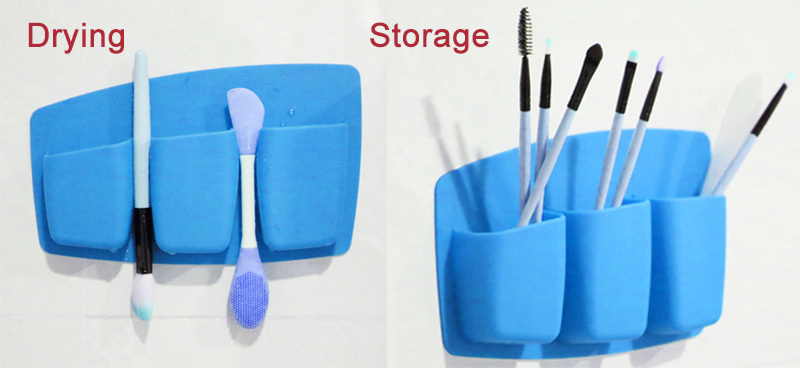 Office Tools Storage Box Wall Shelves Small Tools Bathroom Toothbrush Hanging Storage Organiser Silicone Wall Holder