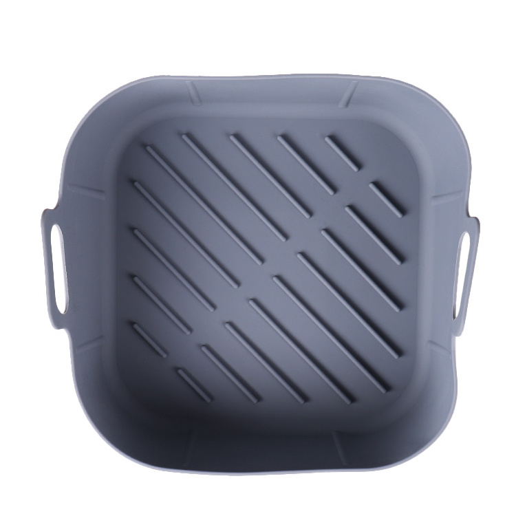 Reusable Square Silicone Air Fryer Basket Liners Silicone Pots for Food Air fryers Oven Accessories