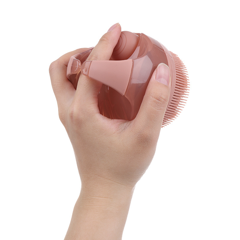 Wet and Dry Exfoliator Soft Silicone Body Brush Anti Smooths Cellulite Stimulate Skin Silicone Body Scrubber