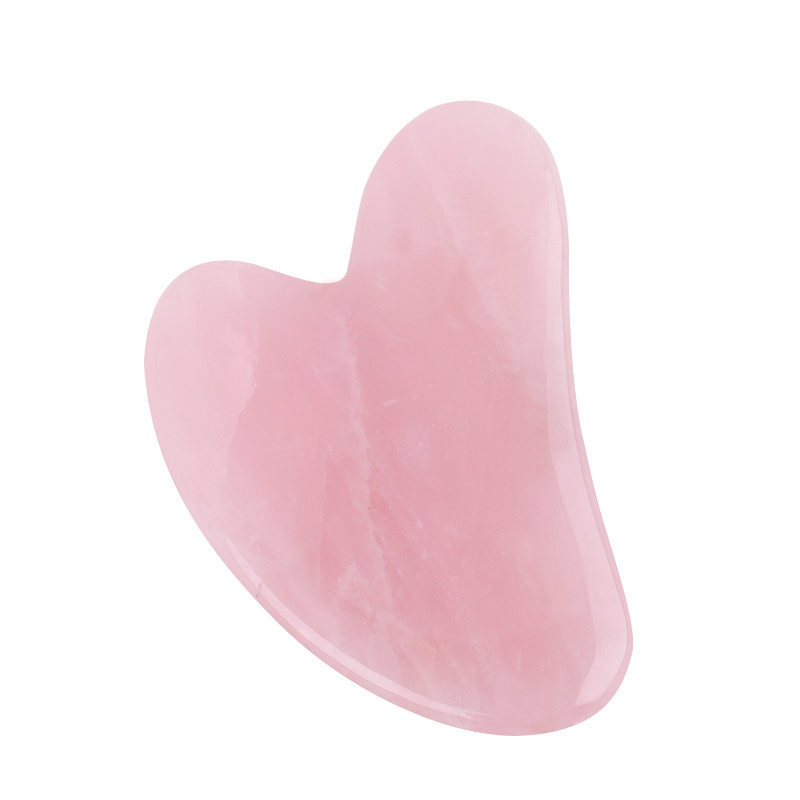 Lohas Wholesale Factory Directly Rose Quartz Gua Sha Scrapping Stone Massager Jade Roller Gua Sha Board Scraping Plate