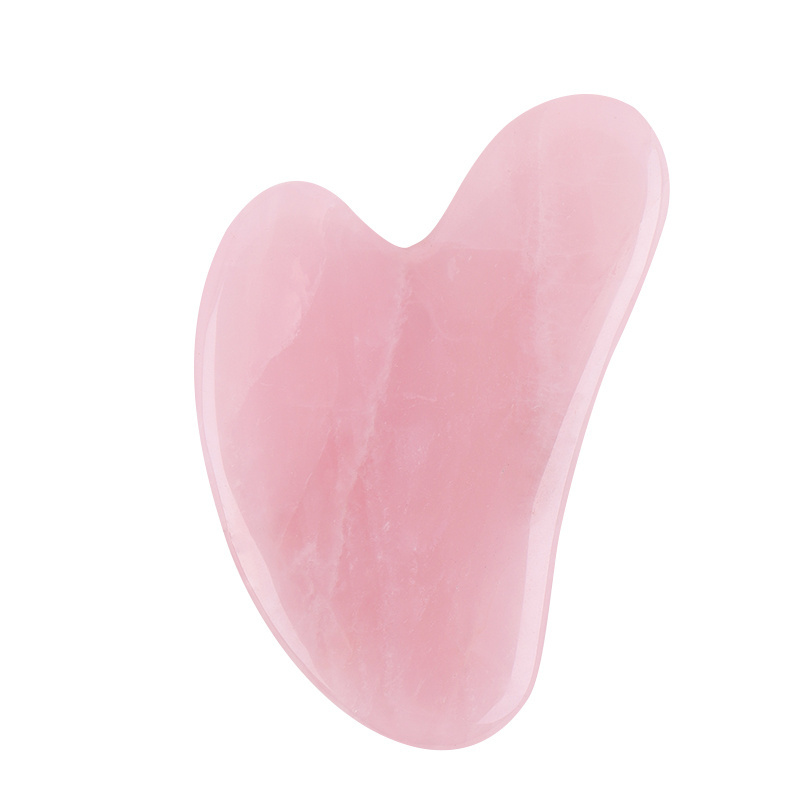 Lohas Wholesale Factory Directly Rose Quartz Gua Sha Scrapping Stone Massager Jade Roller Gua Sha Board Scraping Plate