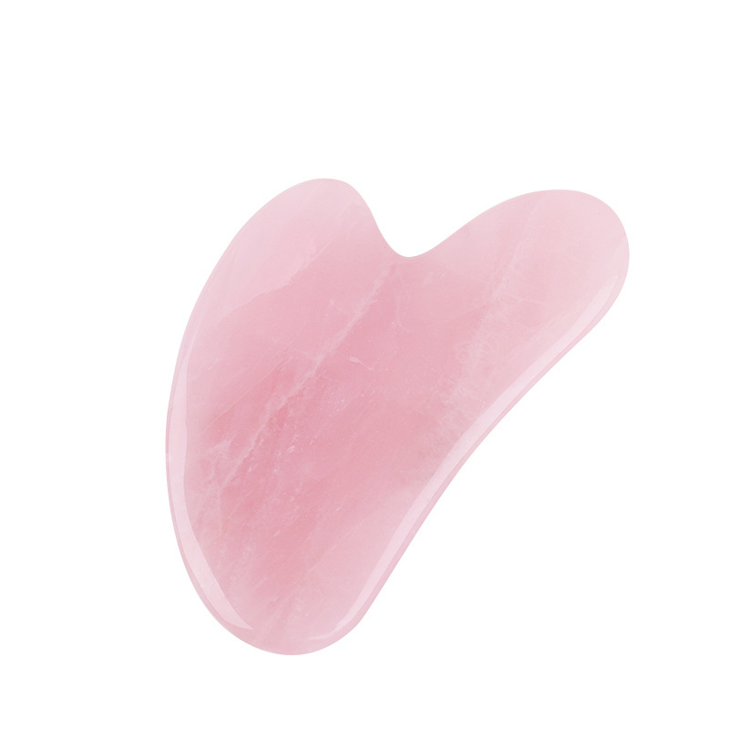 Lohas Wholesale Factory Directly Rose Quartz Gua Sha Scrapping Stone Massager Jade Roller Gua Sha Board Scraping Plate