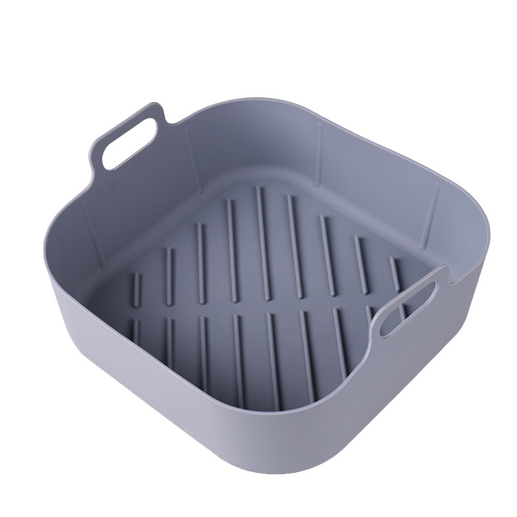 Reusable Square Silicone Air Fryer Basket Liners Silicone Pots for Food Air fryers Oven Accessories