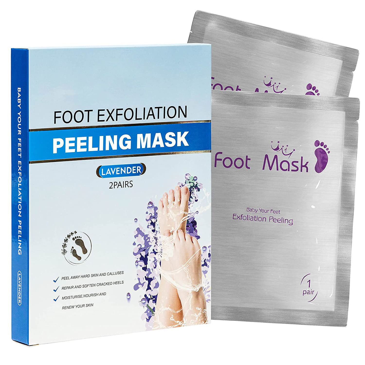 Private Label Organic Skin Care Products OEM ODM Whitening Exfoliating Foot Feel Mask