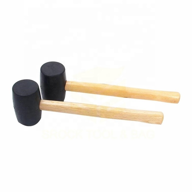 Wood handle Roofing rubber mallet hammer