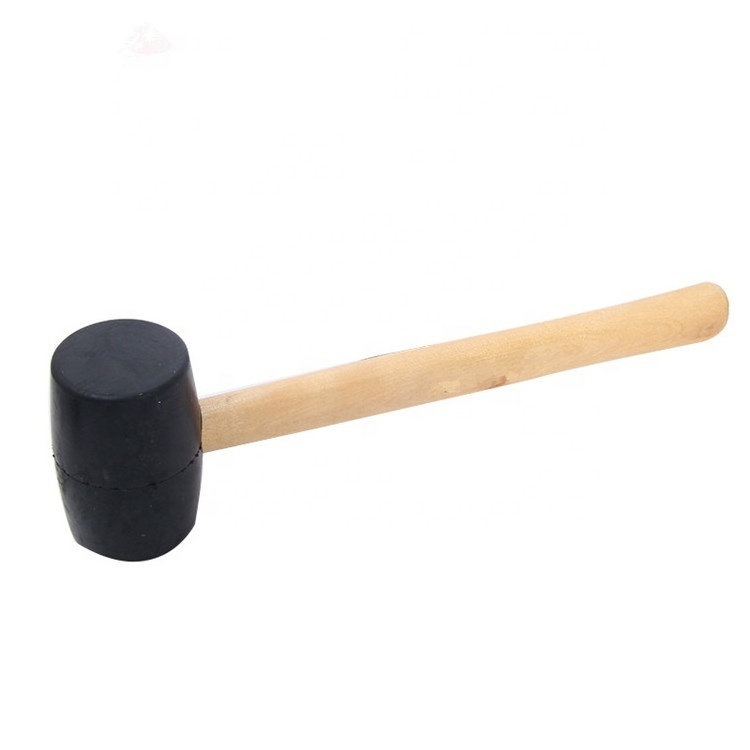 Wood handle Roofing rubber mallet hammer