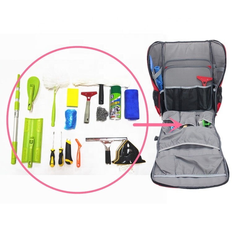 Custom Housekeeping Cleanroom Cleaning Tool Bag High Quality Waterproof Multipurpose Tool Backpack