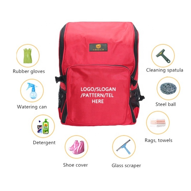 Custom Housekeeping Cleanroom Cleaning Tool Bag High Quality Waterproof Multipurpose Tool Backpack