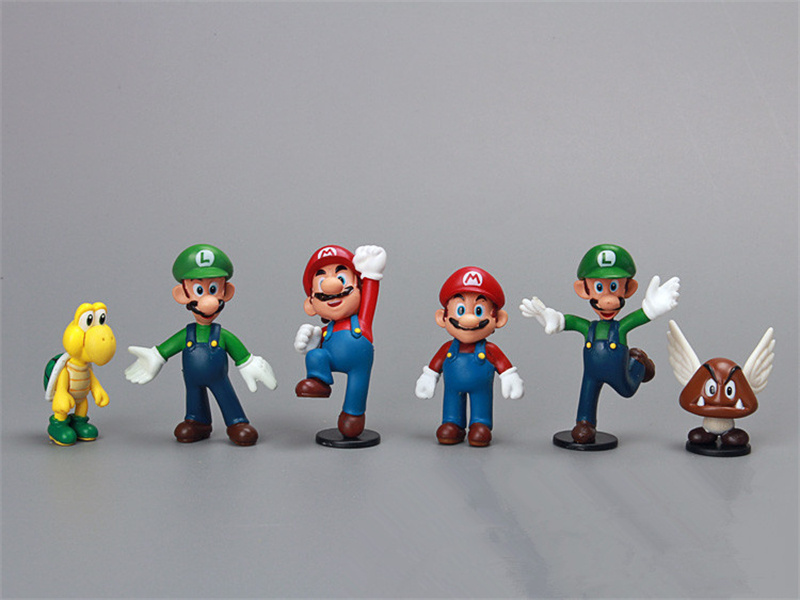 Hot Selling Classic Game Figure Super-Mario 12pcs Action Figures Mario Bros Mini figure for cake decoration