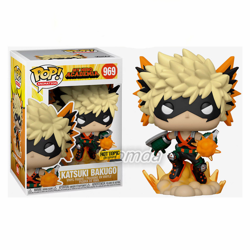 POP Animation Hot Topic Exclusive Katsuki Bakugo#969 My Hero Avademia PVC Vinyl Figure Katsuki Bakugo Cartoon Collectible Toy