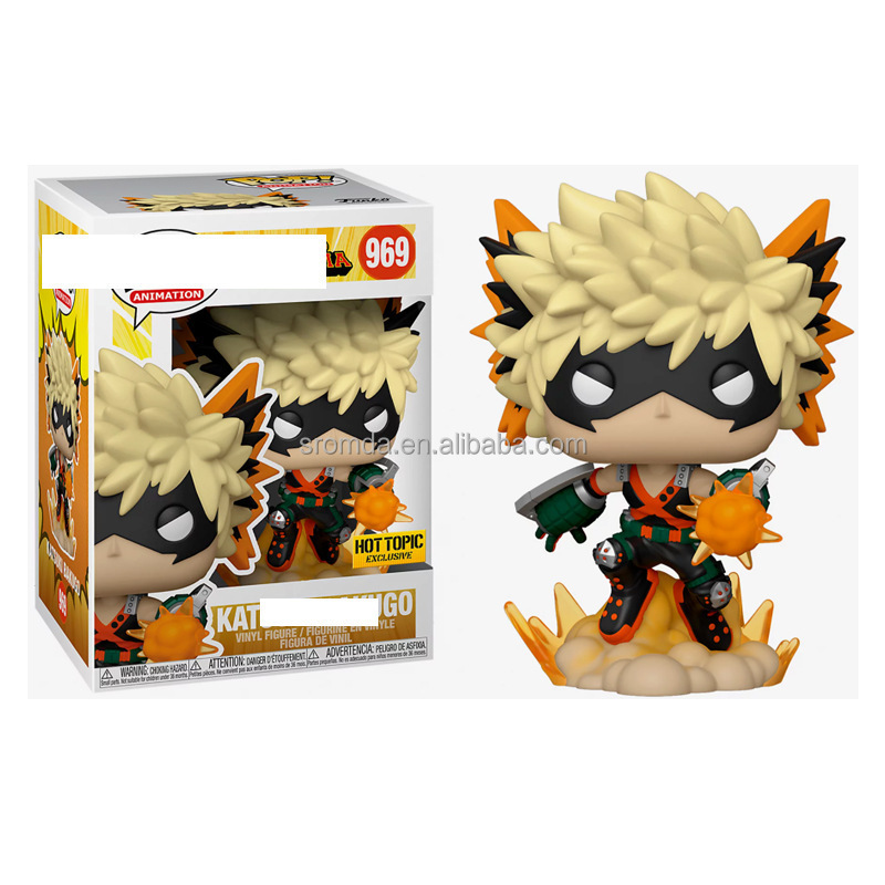 Hot Anime POP Funk My Hero Academia #969 Katsuki Bakugou #636 #610 #911 #887 Ochaco Uraraka Vinyl Figure Wholesale Price