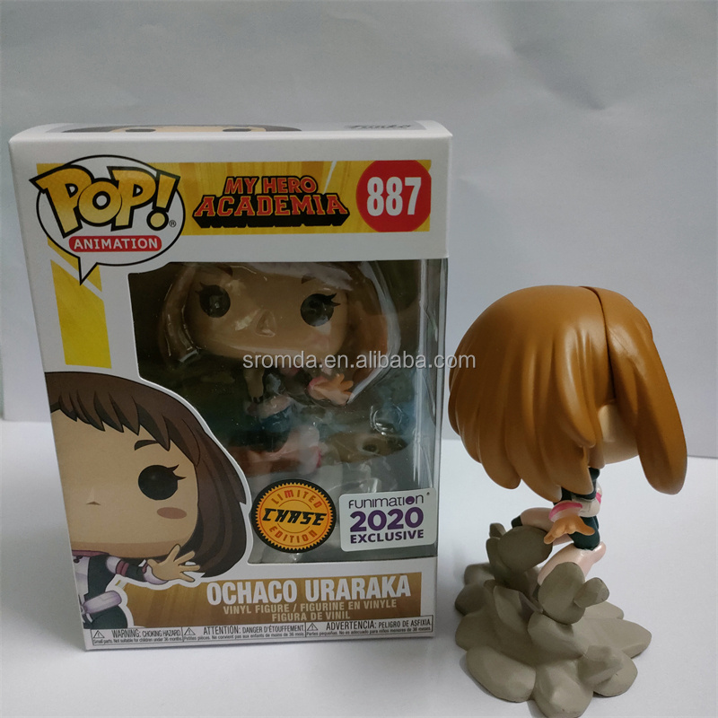 New Model My Hero Academia POP Animation Q Version Ochaco Uraraka #887 My Hero Academia PVC Vinyl Figure Ochaco Uraraka Toys